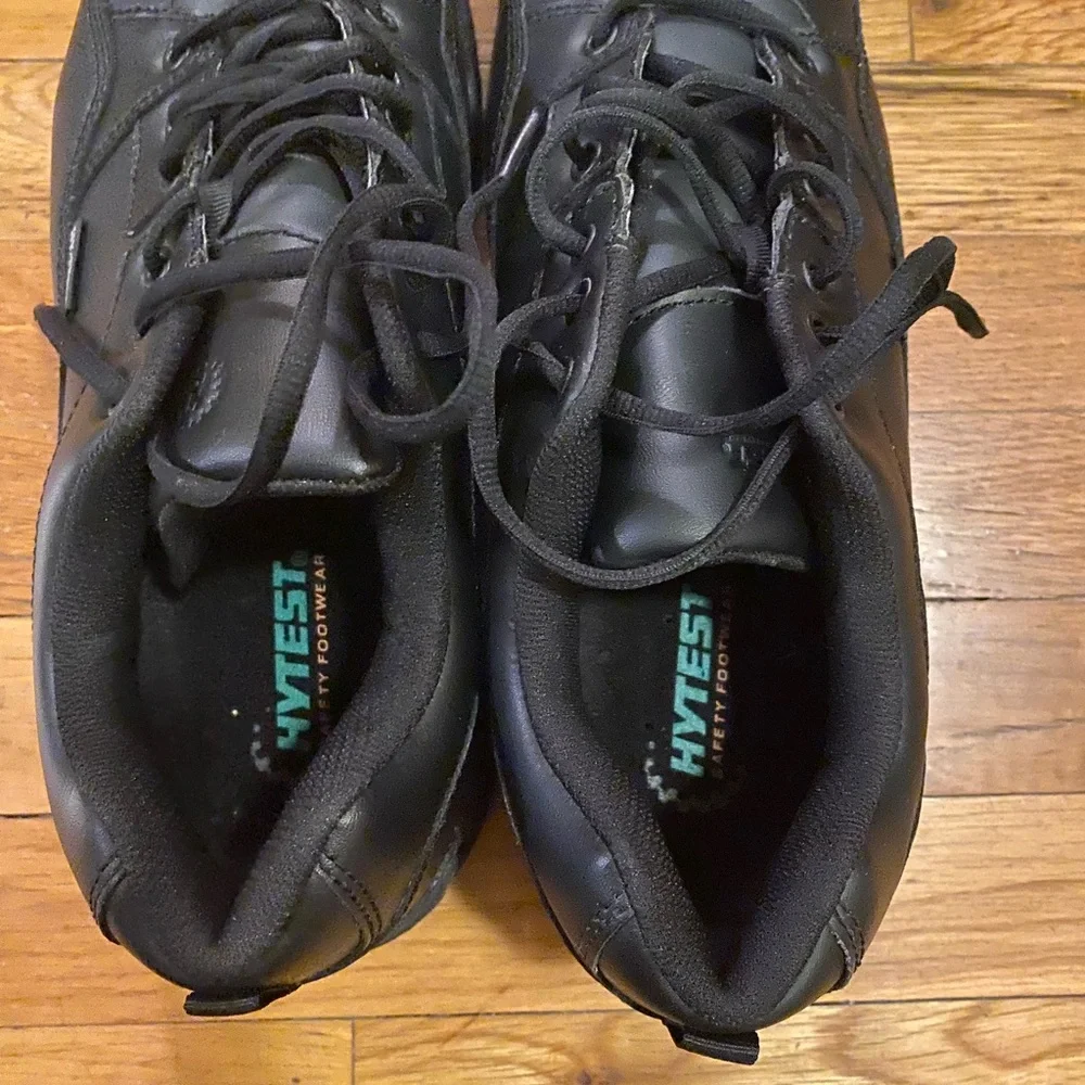 HYTEST Mens 13 3E Extra Wide Black Athletic Oxford Comp Toe Steel Toe Work Boot - Picture 5 of 12